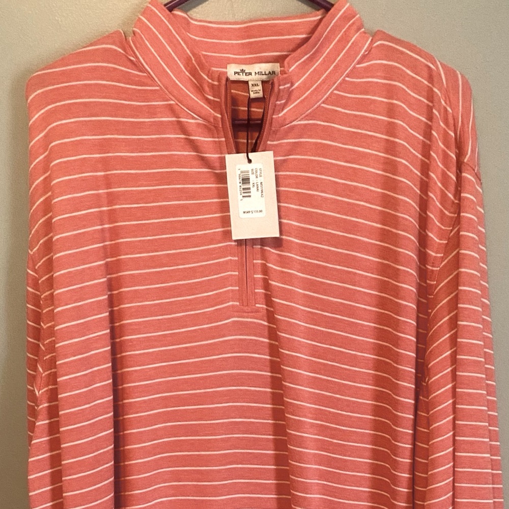 NWT Peter Milar Crown Halifax 1/4 Zip Pullover